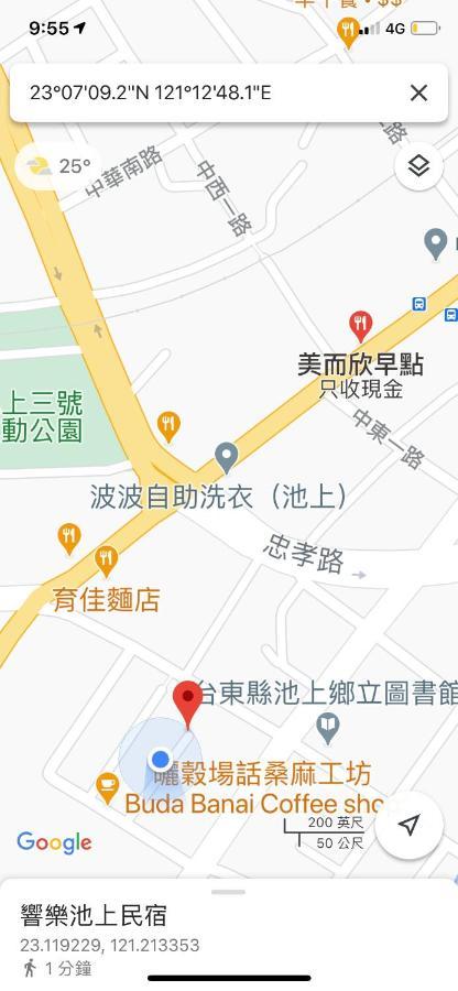 響樂池上電梯民宿1663 Chishang Music Guesthouse Exterior foto